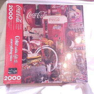 1991 Coca Cola Brand Jigsaw Interlocking Puzzle MIB